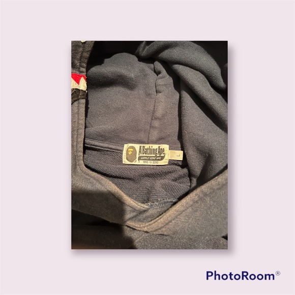 Bape Vintage Wash Hoodie Navy - Picture 8 of 9